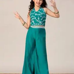 Girls Embroidery Kurta with Bottomwear-image-101