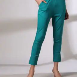 Women Pants with Embroidered Hem-image-44