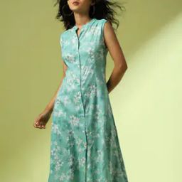 Women Floral Print A-Line Kurta-image-92