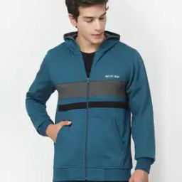 Men Striped Regular Fit Hoodie-picture-30