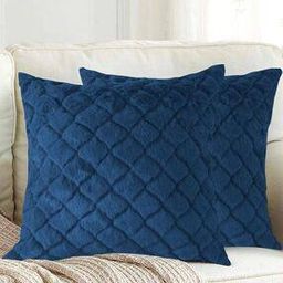 Pack of 2 Quilted Cushion Covers 16" x 16"-10
