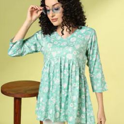 Women Floral Print Relaxed Fit Tunic-image-54