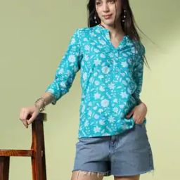 Women Floral Print Regular Fit Tunic-picture-21