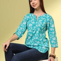 Women Floral Print Regular Fit Tunic-picture-13