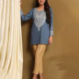 Women Printed Straight Kurti-image-58
