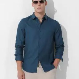Men Patterned Slim Fit Shirt-image-51