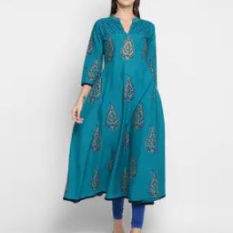 Women Printed Anarkali Kurta-image-24
