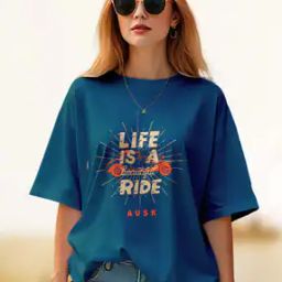 Women Oversized Fit Round-Neck T-Shirt-image-77
