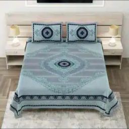 180 TC Printed King-Size Bedsheet with Pillow Covers-image-7