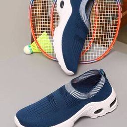 Women Knitted Round-Toe Slip-On Shoes-picture-16