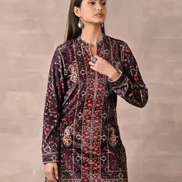Embroidered Kurti with Full Sleeves-image-34