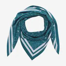 Floral Print Scarf with Contrast Border-picture-13