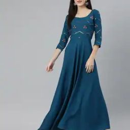Women Embroidery A-line Dress-image-59