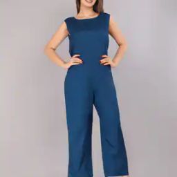Women Boat-Neck Sleeveless Jumpsuit-picture-27
