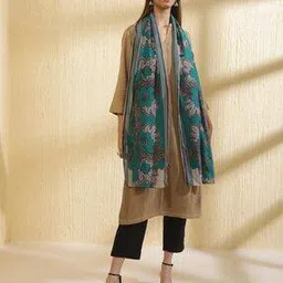 fabindia Women Floral Print Stole-picture-16