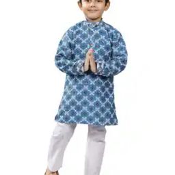 Boys Kurta Pyjama Set-image-30