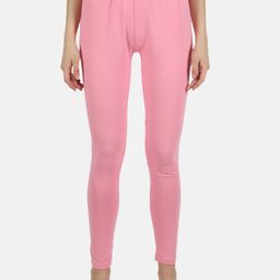 Monte Carlo Women Pink Solid Ankle-Length Leggings-image-62