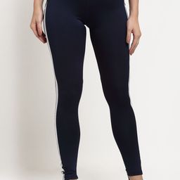 MAKCLAN Women Blue Solid Tights-image-132