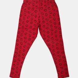 V-Mart Girls Printed Ankle-Length Cotton Lycra Leggings-picture-43