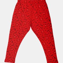V-Mart Girls Printed Ankle-Length Cotton Lycra Leggings-image-97