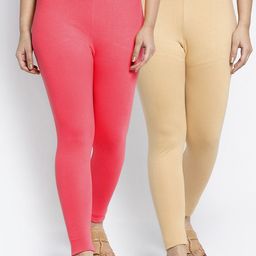 GRACIT Women Pack Of 2 Ankle-Length Leggings-image-55