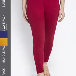 GRACIT Pack Of 3 Ankle-Length Leggings-image-38