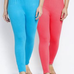 GRACIT Women Pack Of 2 Ankle-Length Leggings-image-9