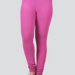 PinkLoom Women Purple Solid Churidar-Length Leggings-picture-18