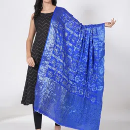 MUFFLY Woven Design Bandhani Dupatta-26