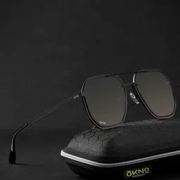 OKNO Unisex Square Sunglasses with Polarised and UV Protected Lens-58
