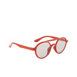 YK Unisex Kids Grey Lens & Red Oval Sunglasses with UV Protected Lens-33