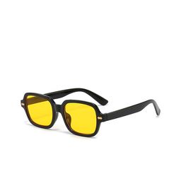 SYGA Unisex Square Sunglasses with UV Protected Lens GL-201-Black image 1