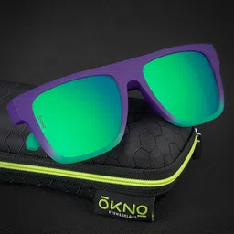 OKNO Unisex Square Sunglasses with Polarised and UV Protected Lens image 5