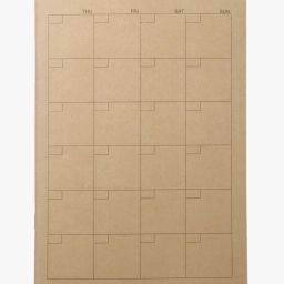muji A5 Paper Notebook Monthly 32 Pages image 1