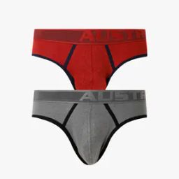 Pack of 2 Cotton No-Show Briefs-image-56