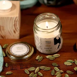 Tara Enlightening World Elaichi Medium Container Screw Lid Candle-25