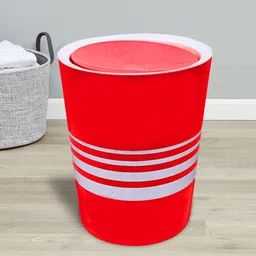 Kuber Industries Set Of 2 Solid 7L Dustbin With Swing Lid image 2