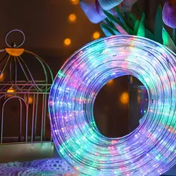 ENORMITY Blue & Green Rice Shape String Lights image 1