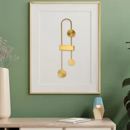 THE STELLAR KRAFT Gold Abstract Shaped Contemporary Wall Lamp-image-80