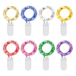 XERGY Multicolored Pack of 8 20 LED 2 m Starry String Battery Powered Fairy Lights-28
