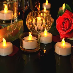 Quace Yellow 6 Pieces Diya Lights-42