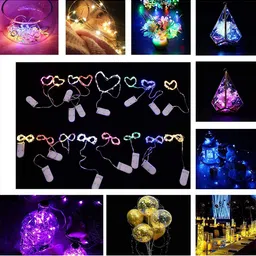 XERGY Multicolored Pack of 8 20 LED 2 m Starry String Battery Powered Fairy Lights image 4