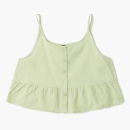 Girls Strappy Button-Down Top-image-18