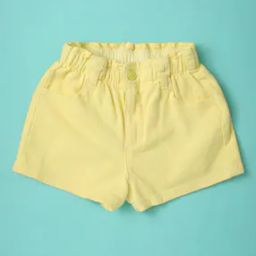 Denim Shorts with Button Closure-picture-1