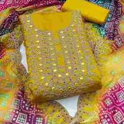 Women Embroidered 3-Piece Unstitched Dress Material-image-55