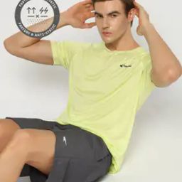 Men Regular Fit Crew-Neck T-Shirt with Logo Print-picture-43