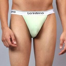 la intimo Men Typographic Print Brief with Elasticated Waist-picture-17