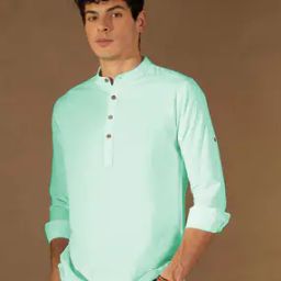 Men Slim Fit Short Kurta-image-87