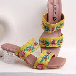 pairs4u Women Embellished & Embroidered Slip-On Sandals-picture-47
