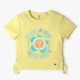 lee cooper Girls Graphic Print Regular Fit Crew-Neck T-Shirt-picture-23